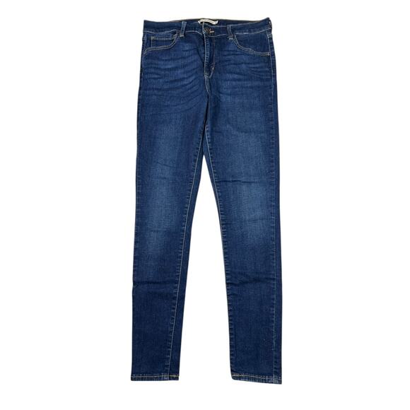 Levi’s 720 High Rise Super Skinny Stretch Denim Jeans Dark Wash Womens 31 - Picture 1 of 7